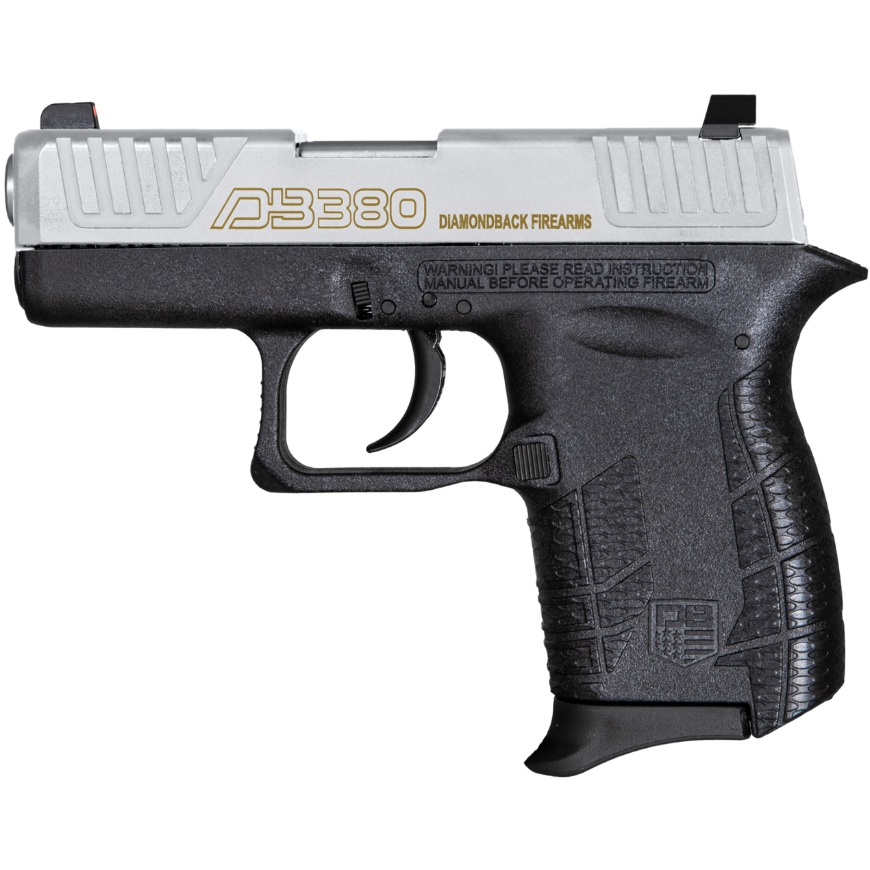 Handguns Diamondback Firearms 2.80" 380ACP DIA DB0100E022  380 G4        2.8 6R       BLK/NKL • Model: 2.80"